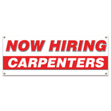 Now Hiring Carpenters Banner