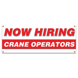 Now Hiring Crane Operators Banner