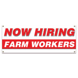 Now Hiring Farm Workers Banner
