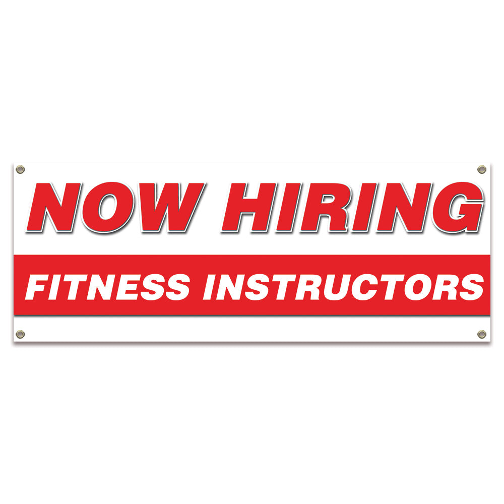 Now Hiring Fitness Instructors Banner