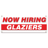 Now Hiring Glaziers Banner