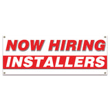 Now Hiring Installers Banner