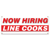 Now Hiring Line Cooks Banner