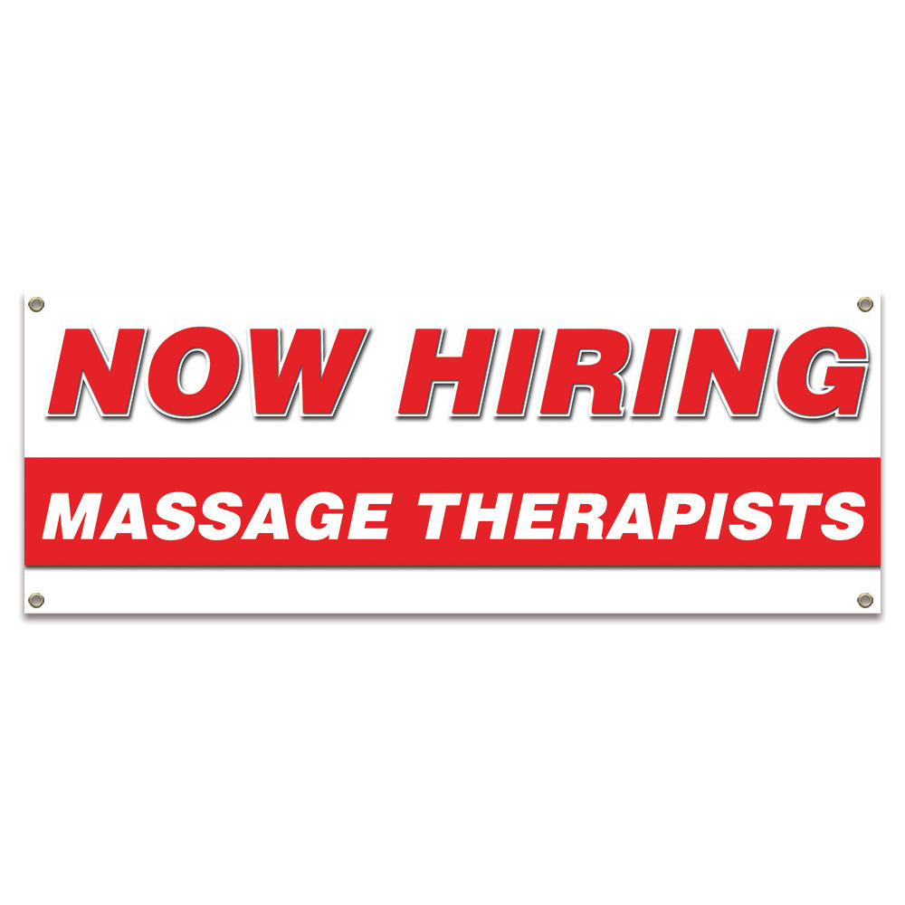 Now Hiring Massage Therapists Banner