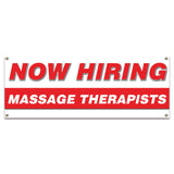 Now Hiring Massage Therapists Banner
