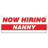Now Hiring Nanny Banner