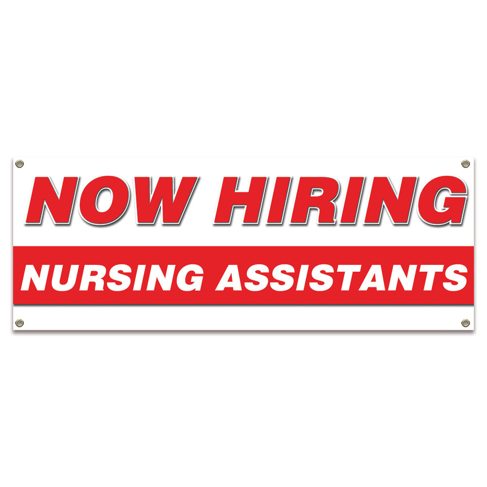 Now Hiring Nursing Assistants Banner