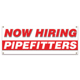 Now Hiring Pipefitters Banner