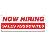 Now Hiring Sales Associates Banner