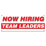 Now Hiring Team Leaders Banner