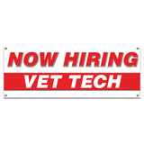 Now Hiring Vet Tech Banner