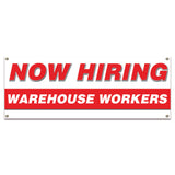 Now Hiring Warehouse Workers Banner