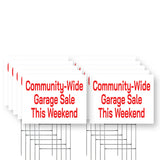 Community Wide Garage Sale This Weekend