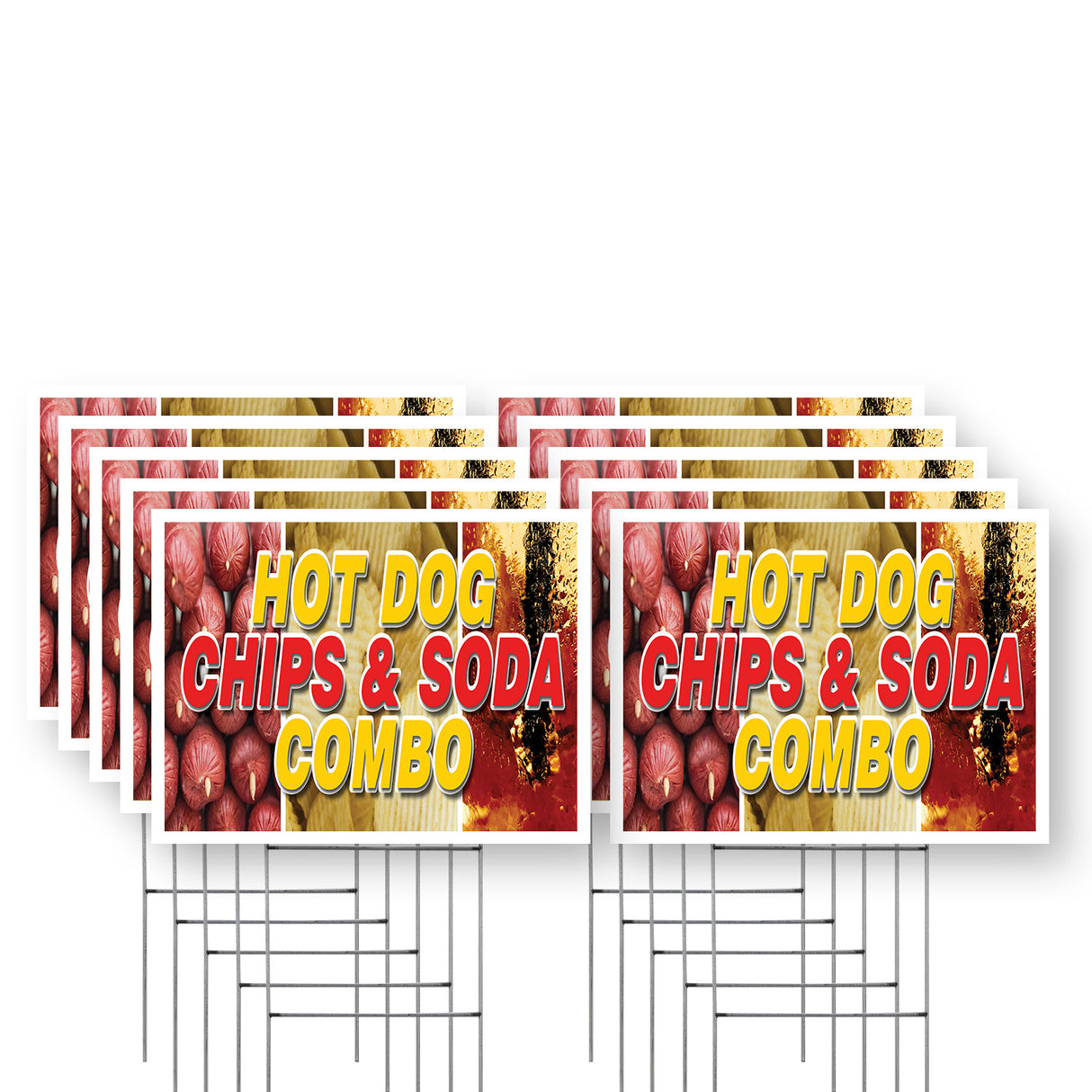 Hot Dogs Chips and Soda Combo