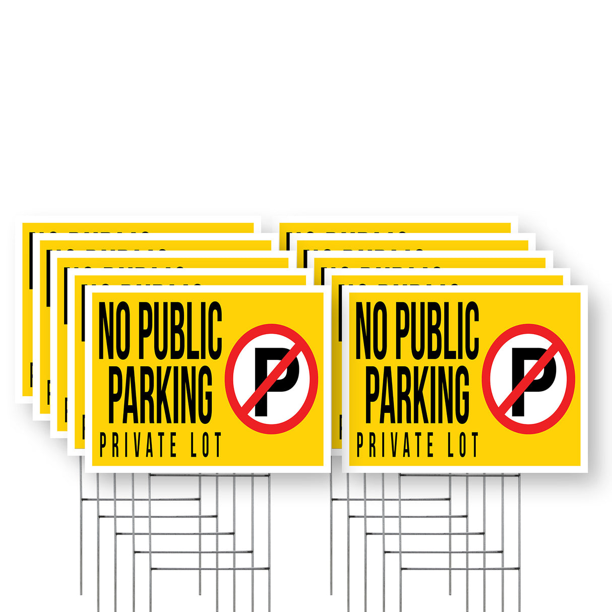 No Public Parking Private Lot