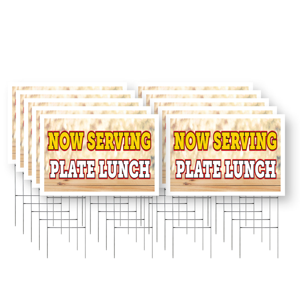 Now Serving Plate Lunch