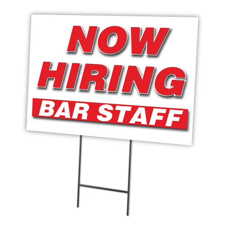 Now Hiring Bar Staff