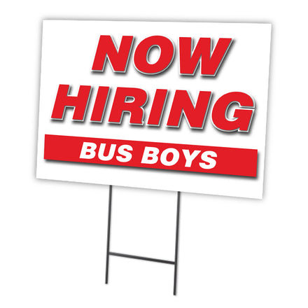 Now Hiring Bus Boys