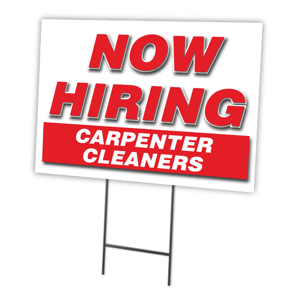 Now Hiring Carpenter Cleaners