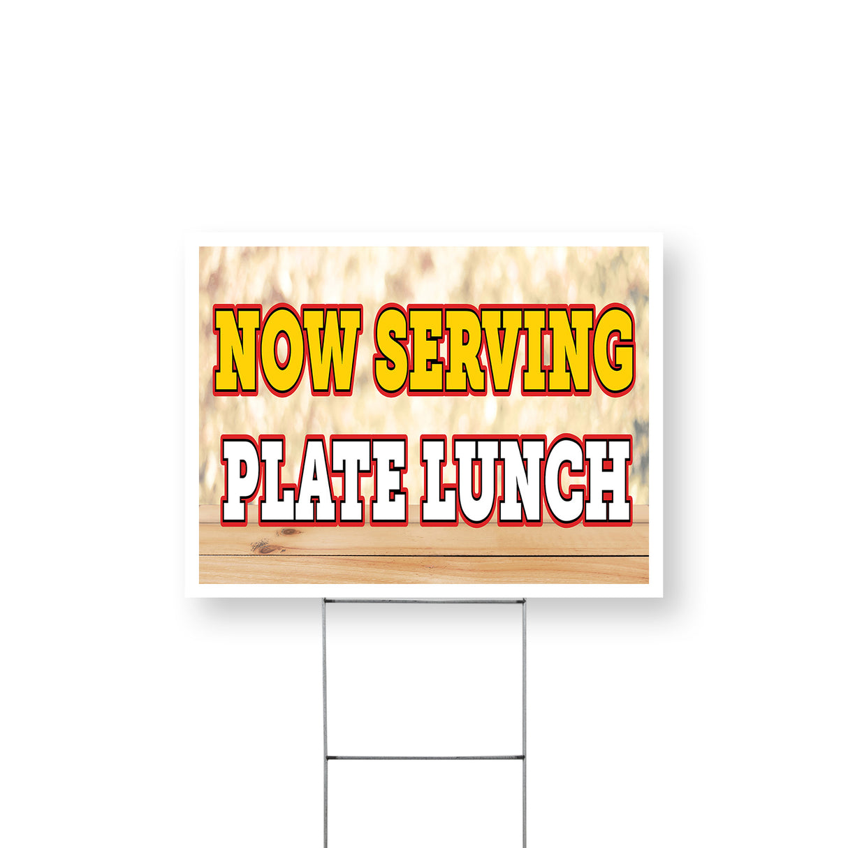 Now Serving Plate Lunch