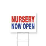 Nursery Now Open