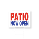 Patio Now Open