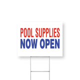 Pool Supplies Now Open