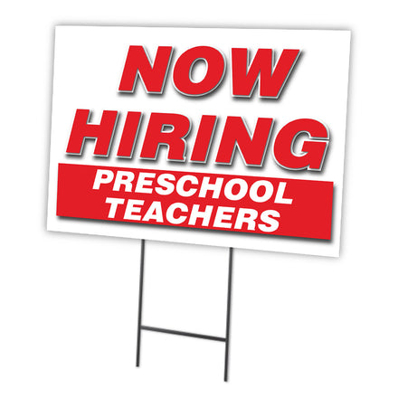 Now Hiring Preschool Teachers