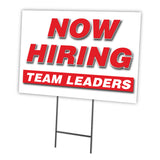 Now Hiring Team Leaders