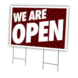 We Are Open