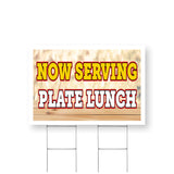 Now Serving Plate Lunch