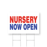 Nursery Now Open