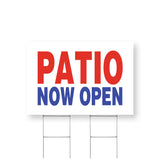 Patio Now Open