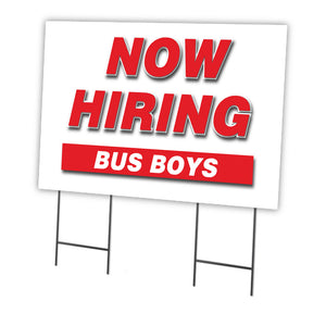 Now Hiring Bus Boys