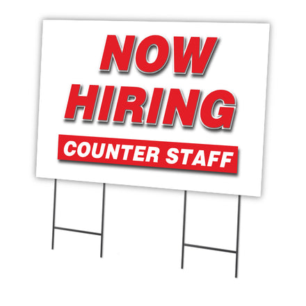 Now Hiring Counter Staff