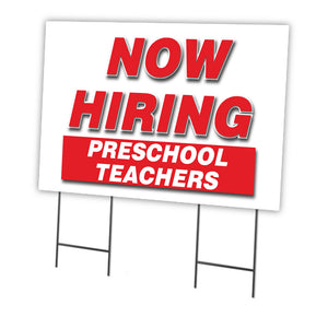 Now Hiring Preschool Teachers