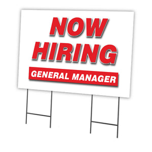 Now Hiring General Manager
