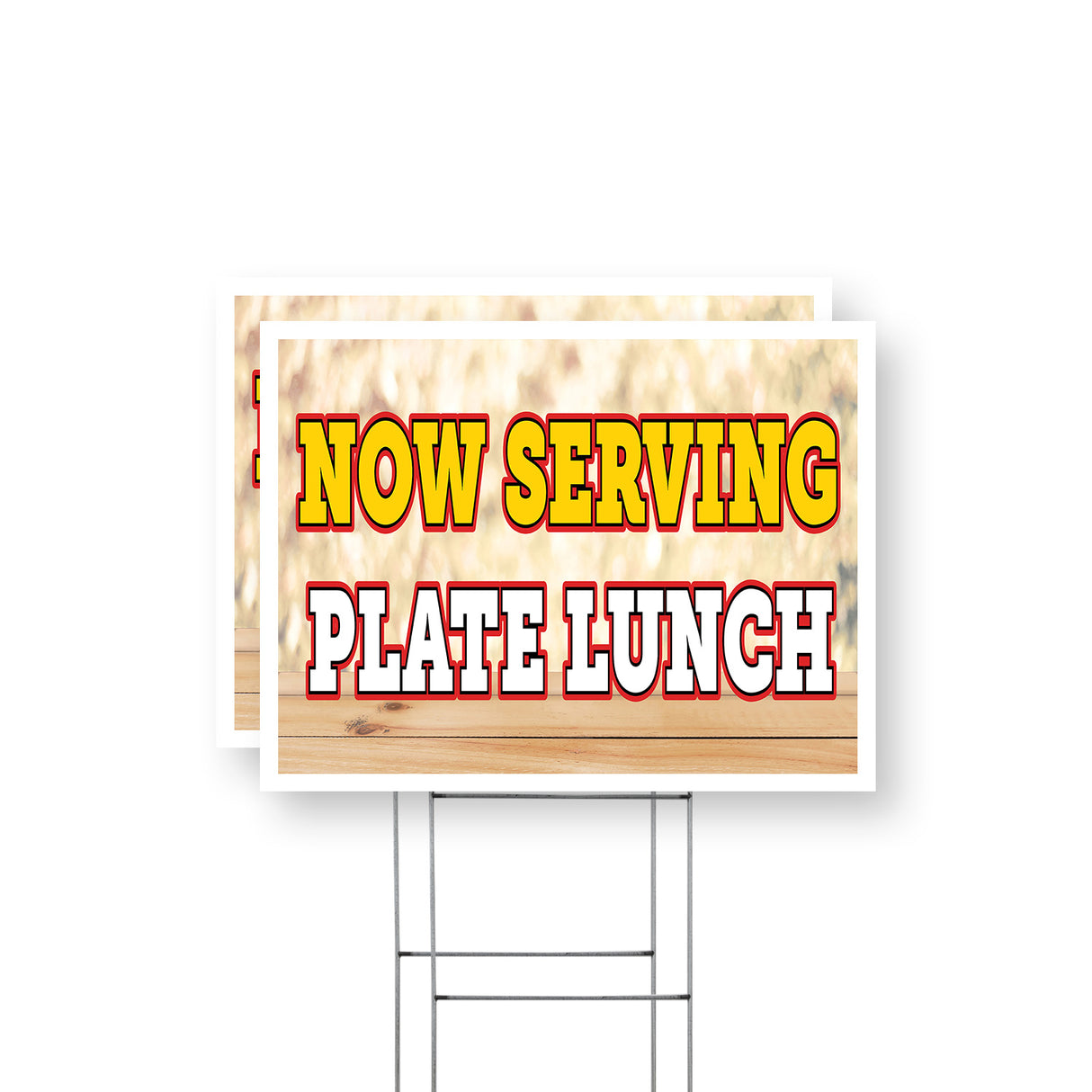 Now Serving Plate Lunch