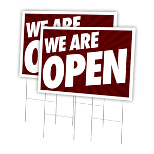 We Are Open