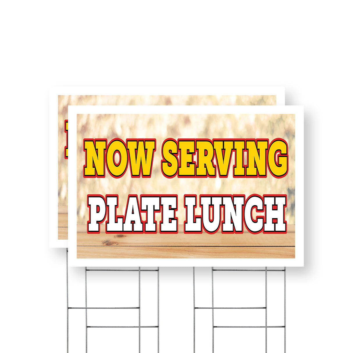 Now Serving Plate Lunch
