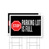 Stop Parking Lot is Full