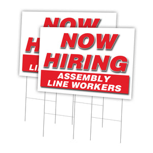 Now Hiring Assembly Line Workers