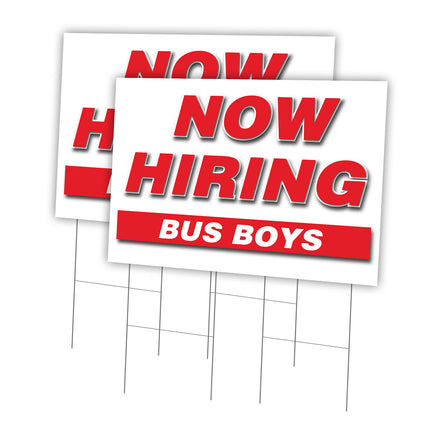 Now Hiring Bus Boys