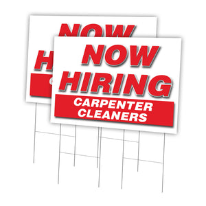 Now Hiring Carpenter Cleaners