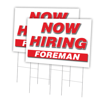 Now Hiring Foreman