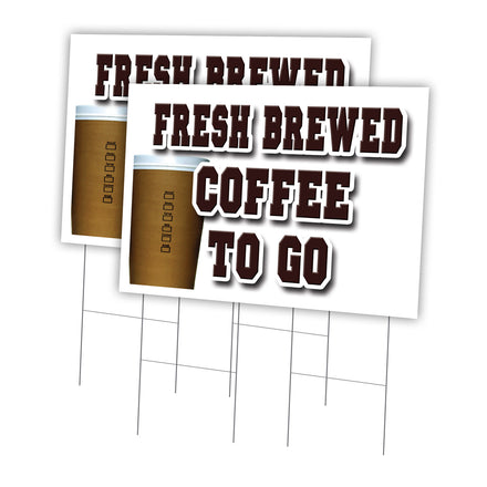 FRESH BREWED COFFEE TO GO