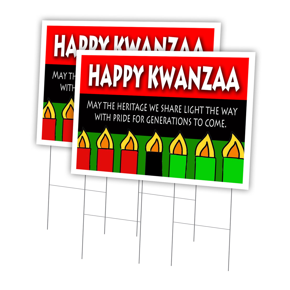 HAPPY KWANZA MAY THE HERITAGE WE SHARE LIGHT