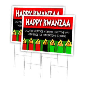 HAPPY KWANZA MAY THE HERITAGE WE SHARE LIGHT