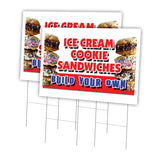 ICE CREAM COOKIE SANDWICHES BUILD YOUR OWN
