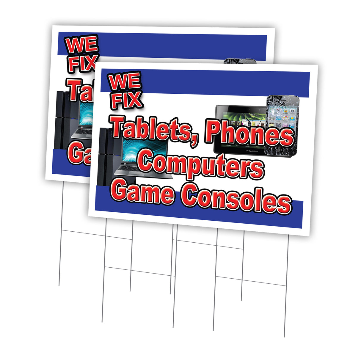 WE FIX TABLETS PHONES COMPUTERS GAME CONSOLES